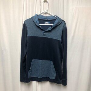 Tony Hawk Sweatshirt Mens Size Medium Blue Pocket Hoodie Pullover Skateboard